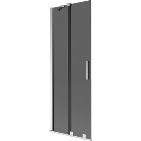 Mexen Velar parawan nawannowy 2-skrzydłowy rozsuwany 70 x 150 cm, grafit, chrom - 896-070-000-41-01