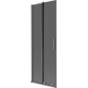 Mexen Velar parawan nawannowy 2-skrzydłowy rozsuwany 75 x 150 cm, grafit, gun metal - 896-075-000-41-95