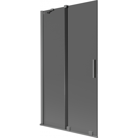 Mexen Velar parawan nawannowy 2-skrzydłowy rozsuwany 100 x 150 cm, grafit, gun metal - 896-100-000-41-95