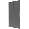 Mexen Velar parawan nawannowy 2-skrzydłowy rozsuwany 100 x 150 cm, grafit, gun metal - 896-100-000-41-95