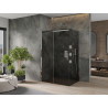 Mexen Omega kabina prysznicowa rozsuwana 100 x 80 cm, grafit, chrom - 825-100-080-01-40