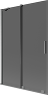 Mexen Velar parawan nawannowy 2-skrzydłowy rozsuwany 120 x 150 cm, grafit, gun gray szczotkowany - 896-120-000-41-66