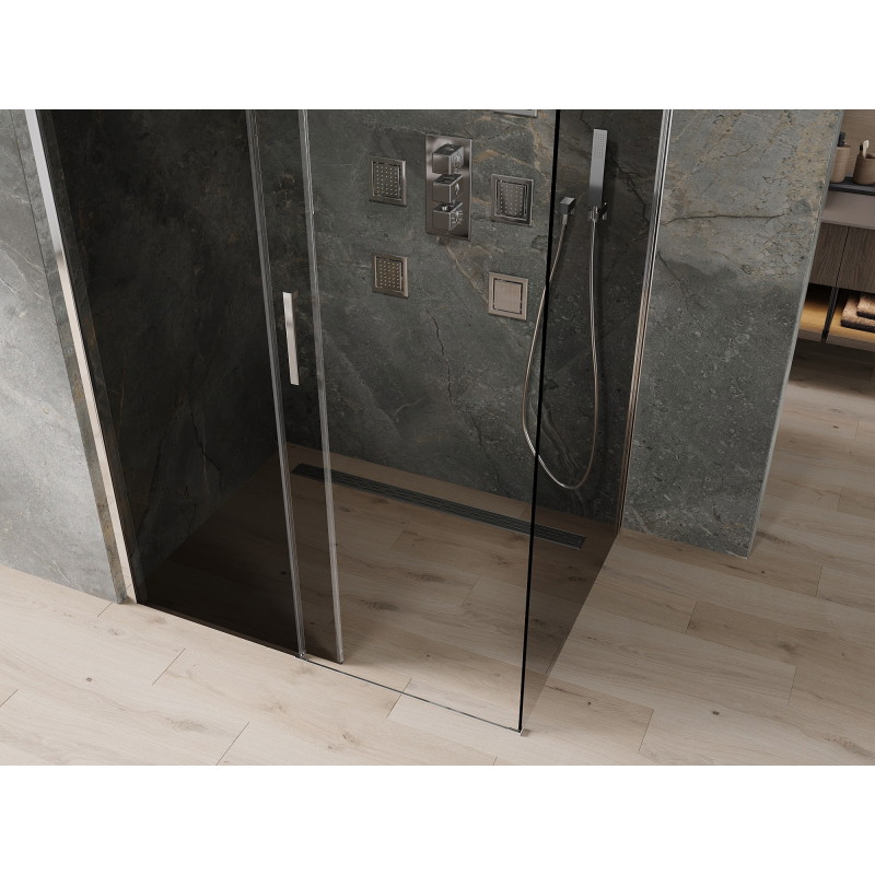 Mexen Omega kabina prysznicowa rozsuwana 120 x 80 cm, grafit, chrom - 825-120-080-01-40