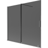 Mexen Velar parawan nawannowy 2-skrzydłowy rozsuwany 170 x 150 cm, grafit, gun metal - 896-170-000-41-95