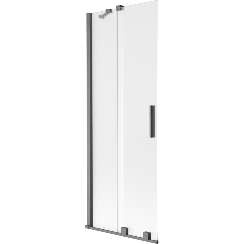 Mexen Velar parawan nawannowy 2-skrzydłowy rozsuwany 70 x 150 cm, szron, gun gray szczotkowany - 896-070-000-31-66