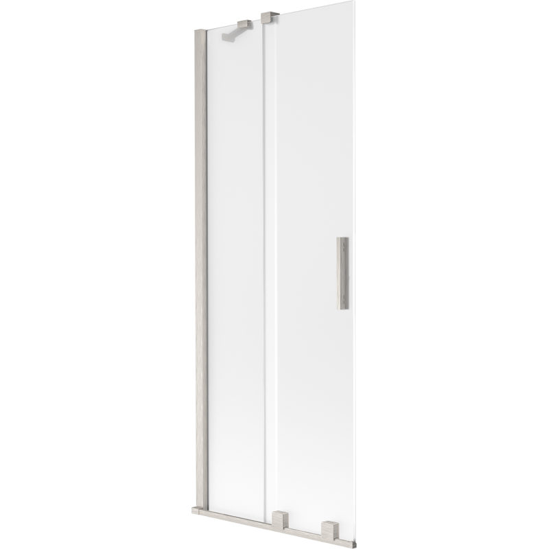 Mexen Velar parawan nawannowy 2-skrzydłowy rozsuwany 70 x 150 cm, szron, nikiel szczotkowany - 896-070-000-31-97