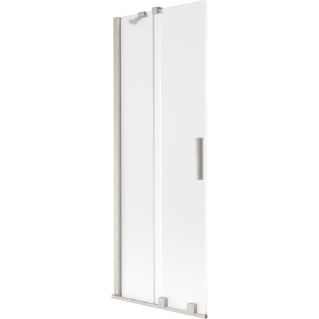 Mexen Velar parawan nawannowy 2-skrzydłowy rozsuwany 70 x 150 cm, szron, nikiel szczotkowany - 896-070-000-31-97