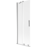 Mexen Velar parawan nawannowy 2-skrzydłowy rozsuwany 75 x 150 cm, szron, chrom - 896-075-000-31-01