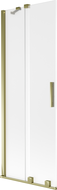 Mexen Velar parawan nawannowy 2-skrzydłowy rozsuwany 75 x 150 cm, szron, złoty - 896-075-000-31-50