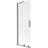Mexen Velar parawan nawannowy 2-skrzydłowy rozsuwany 75 x 150 cm, szron, gun metal - 896-075-000-31-95