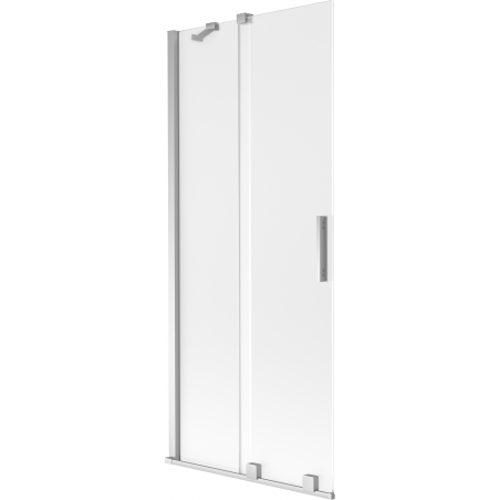 Mexen Velar parawan nawannowy 2-skrzydłowy rozsuwany 85 x 150 cm, szron, chrom - 896-085-000-31-01
