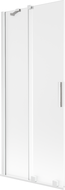 Mexen Velar parawan nawannowy 2-skrzydłowy rozsuwany 85 x 150 cm, szron, biały - 896-085-000-31-20