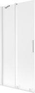 Mexen Velar parawan nawannowy 2-skrzydłowy rozsuwany 95 x 150 cm, szron, biały - 896-095-000-31-20