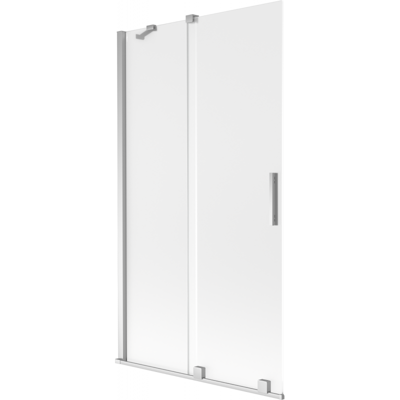Mexen Velar parawan nawannowy 2-skrzydłowy rozsuwany 100 x 150 cm, szron, chrom - 896-100-000-31-01