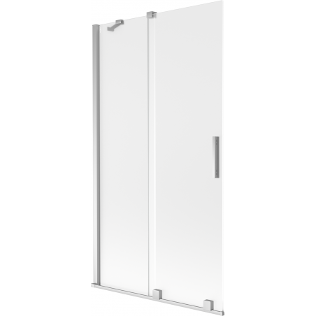 Mexen Velar parawan nawannowy 2-skrzydłowy rozsuwany 100 x 150 cm, szron, chrom - 896-100-000-31-01