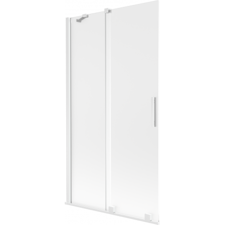 Mexen Velar parawan nawannowy 2-skrzydłowy rozsuwany 100 x 150 cm, szron, biały - 896-100-000-31-20