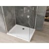 Mexen Omega kabina prysznicowa rozsuwana 100 x 80 cm, transparent, chrom + brodzik Flat - 825-100-080-01-00-4010
