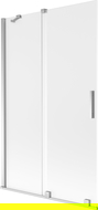 Mexen Velar parawan nawannowy 2-skrzydłowy rozsuwany 110 x 150 cm, szron, chrom - 896-110-000-31-01