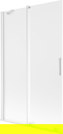 Mexen Velar parawan nawannowy 2-skrzydłowy rozsuwany 110 x 150 cm, szron, biały - 896-110-000-31-20