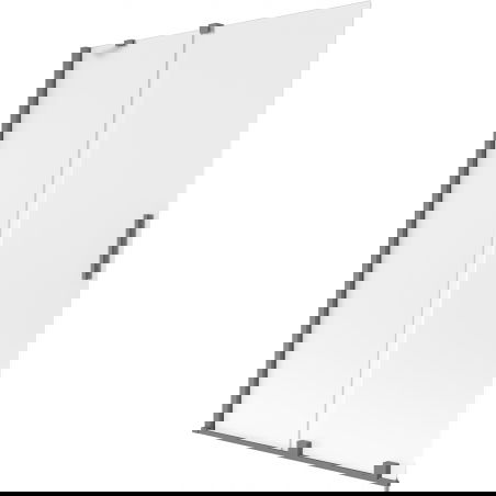 Mexen Velar parawan nawannowy 2-skrzydłowy rozsuwany 120 x 150 cm, szron, gun metal - 896-120-000-31-95