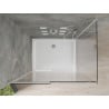 Mexen Omega kabina prysznicowa rozsuwana 100 x 80 cm, transparent, chrom + brodzik Flat - 825-100-080-01-00-4010