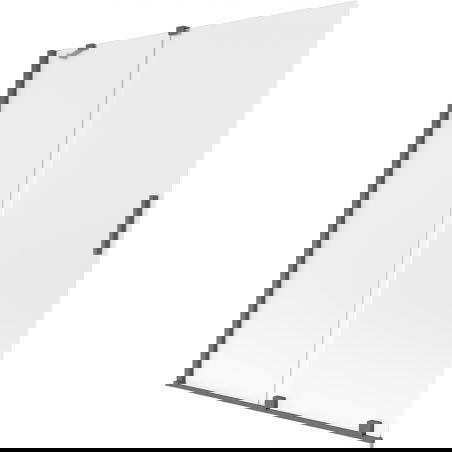Mexen Velar parawan nawannowy 2-skrzydłowy rozsuwany 140 x 150 cm, szron, gun gray szczotkowany - 896-140-000-31-66