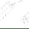 Mexen Velar parawan nawannowy 2-skrzydłowy rozsuwany 150 x 150 cm, szron, biały - 896-150-000-31-20