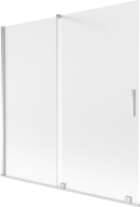 Mexen Velar parawan nawannowy 2-skrzydłowy rozsuwany 160 x 150 cm, szron, chrom - 896-160-000-31-01