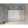 Mexen Omega kabina prysznicowa rozsuwana 100 x 90 cm, transparent, chrom + brodzik Flat - 825-100-090-01-00-4010