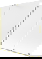 Mexen Velar parawan nawannowy 2-skrzydłowy rozsuwany 170 x 150 cm, szron, złoty szczotkowany - 896-170-000-31-55