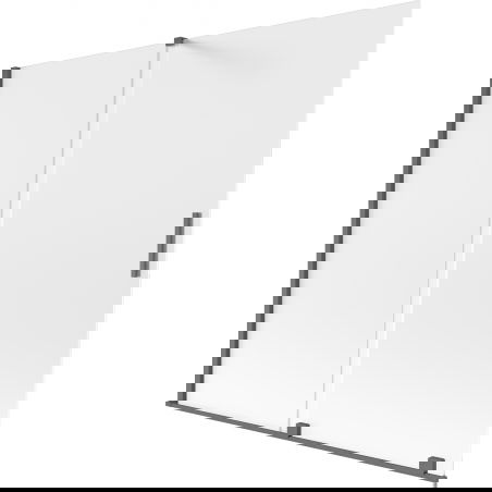 Mexen Velar parawan nawannowy 2-skrzydłowy rozsuwany 170 x 150 cm, szron, gun gray szczotkowany - 896-170-000-31-66