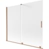 Mexen Velar parawan nawannowy 2-skrzydłowy rozsuwany 180 x 150 cm, szron, miedź szczotkowana - 896-180-000-31-65