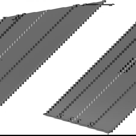 Mexen Velar Duo parawan nawannowy 2-skrzydłowy rozsuwany 150 x 150 cm, grafit, gun metal - 896-150-000-42-95