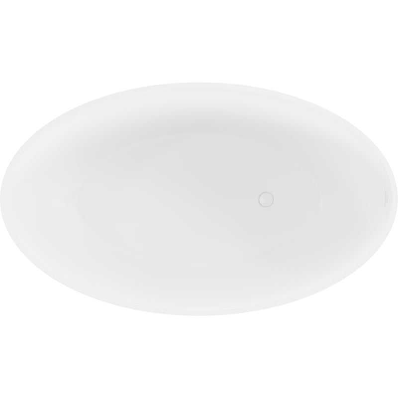 Mexen Prato wanna wolnostojąca z konglomeratu 170 x 100 cm, biała mat - 57251701000