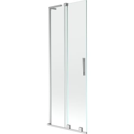 Mexen Velar L parawan nawannowy 2-skrzydłowy rozsuwany 75 x 150 cm, transparent, chrom - 896-075-003-01-01