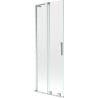 Mexen Velar L parawan nawannowy 2-skrzydłowy rozsuwany 75 x 150 cm, transparent, chrom - 896-075-003-01-01