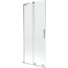 Mexen Velar L parawan nawannowy 2-skrzydłowy rozsuwany 80 x 150 cm, transparent, chrom - 896-080-003-01-01