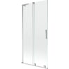 Mexen Velar L parawan nawannowy 2-skrzydłowy rozsuwany 95 x 150 cm, transparent, chrom - 896-095-003-01-01