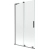 Mexen Velar L parawan nawannowy 2-skrzydłowy rozsuwany 100 x 150 cm, transparent, gun gray szczotkowany - 896-100-003-01-66