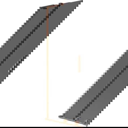 Mexen Velar L parawan nawannowy 2-skrzydłowy rozsuwany 70 x 150 cm, grafit, różowe złoto - 896-070-003-41-60