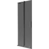 Mexen Velar L parawan nawannowy 2-skrzydłowy rozsuwany 70 x 150 cm, grafit, gun metal - 896-070-003-41-95
