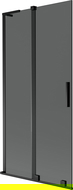 Mexen Velar L parawan nawannowy 2-skrzydłowy rozsuwany 90 x 150 cm, grafit, czarny - 896-090-003-41-70