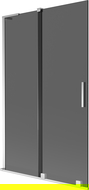 Mexen Velar L parawan nawannowy 2-skrzydłowy rozsuwany 110 x 150 cm, grafit, chrom - 896-110-003-41-01