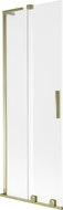 Mexen Velar L parawan nawannowy 2-skrzydłowy rozsuwany 75 x 150 cm, szron, złoty - 896-075-003-31-50