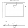 Mexen Omega kabina prysznicowa rozsuwana 130 x 90 cm, transparent, chrom + brodzik Flat - 825-130-090-01-00-4010