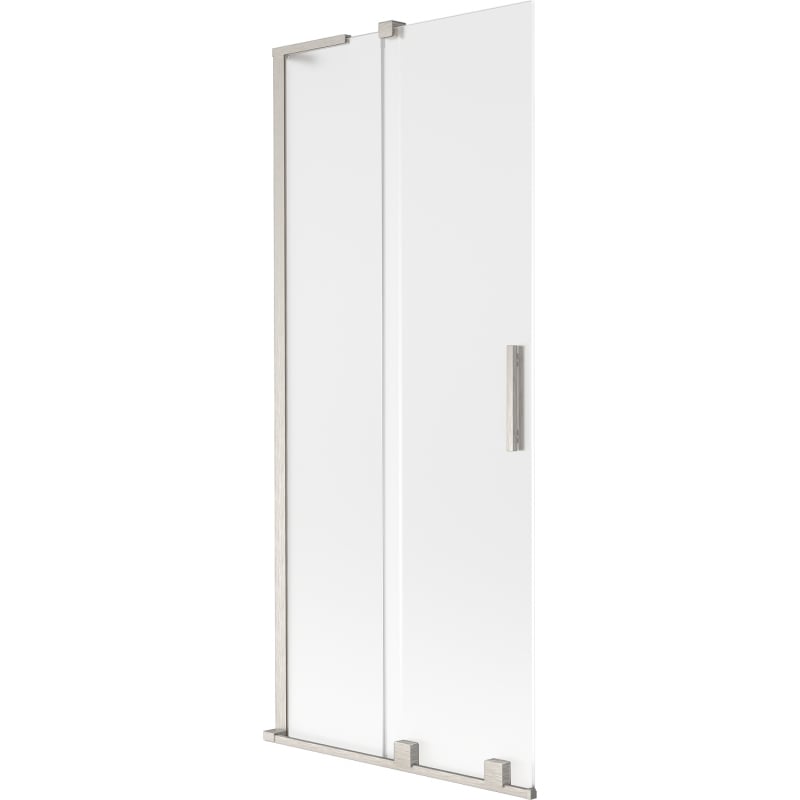 Mexen Velar L parawan nawannowy 2-skrzydłowy rozsuwany 80 x 150 cm, szron, nikiel szczotkowany - 896-080-003-31-97