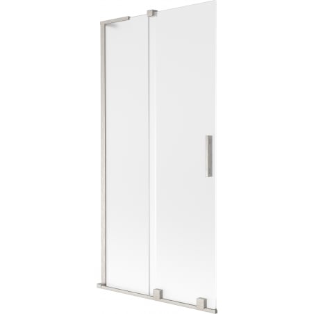 Mexen Velar L parawan nawannowy 2-skrzydłowy rozsuwany 95 x 150 cm, szron, nikiel szczotkowany - 896-095-003-31-97