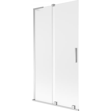 Mexen Velar L parawan nawannowy 2-skrzydłowy rozsuwany 100 x 150 cm, szron, chrom - 896-100-003-31-01