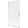 Mexen Velar L parawan nawannowy 2-skrzydłowy rozsuwany 100 x 150 cm, szron, chrom - 896-100-003-31-01