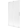 Mexen Velar L parawan nawannowy 2-skrzydłowy rozsuwany 100 x 150 cm, szron, biały - 896-100-003-31-20